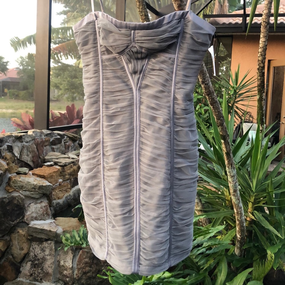NWT BCBGMaxazria strapless cocktail dress size 12